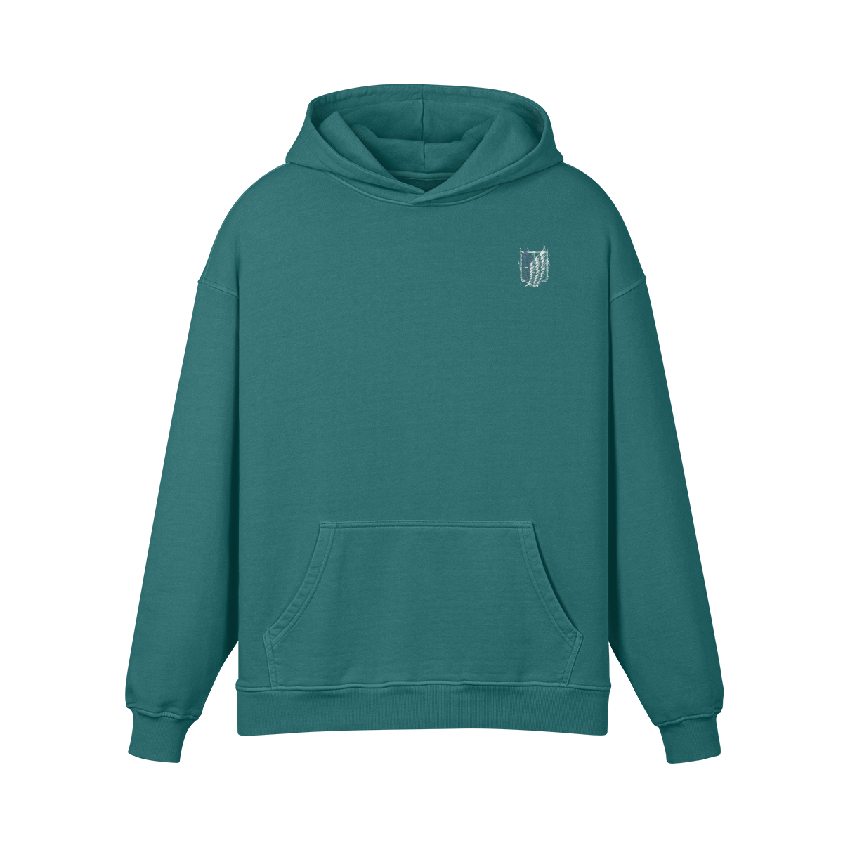 Scout Regiment Minimalist Stone Wash Hoodie - Attack on Titan