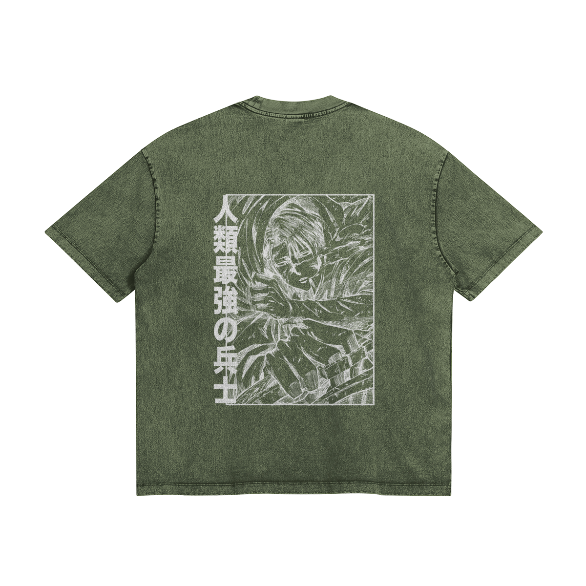 Levi Ackerman Stone Wash T-Shirt - Attack on Titan
