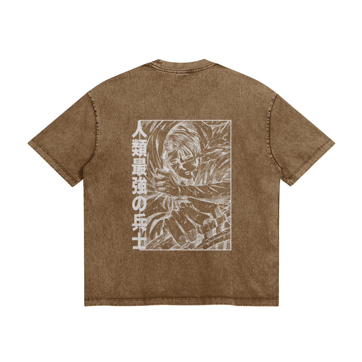 Levi Ackerman Stone Wash T-Shirt - Attack on Titan
