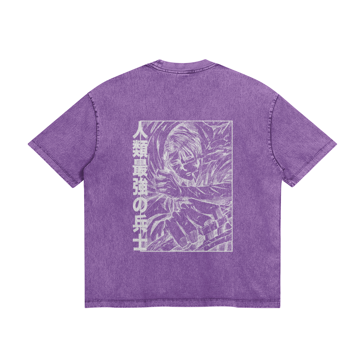 Levi Ackerman Stone Wash T-Shirt - Attack on Titan