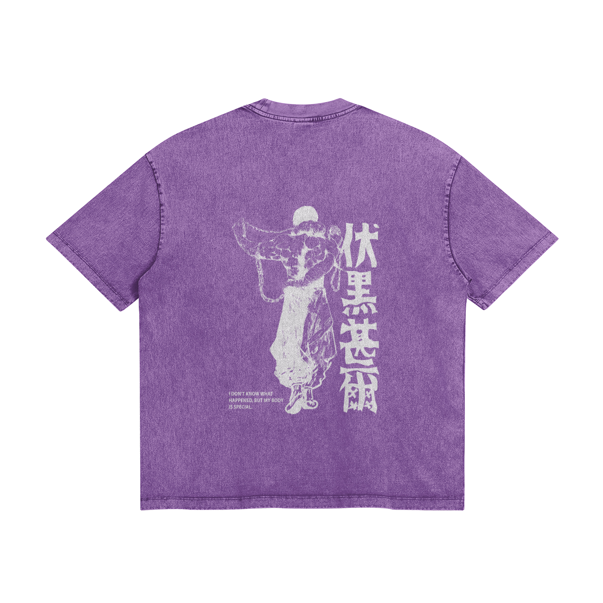 Toji Fushiguro Stone Wash T-Shirt - Jujutsu Kaisen