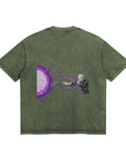 Satoru Gojo Hollow Purple Stone Wash T-Shirt - Jujutsu Kaisen