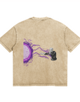 Satoru Gojo Hollow Purple Stone Wash T-Shirt - Jujutsu Kaisen