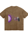 Satoru Gojo Hollow Purple Stone Wash T-Shirt - Jujutsu Kaisen