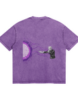 Satoru Gojo Hollow Purple Stone Wash T-Shirt - Jujutsu Kaisen