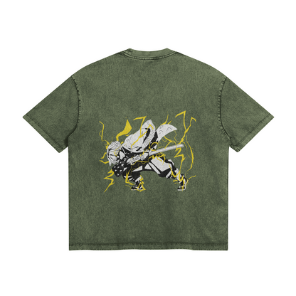 Zenitsu Agatsuma Thunderclap Stone Wash T-Shirt - Demon Slayer