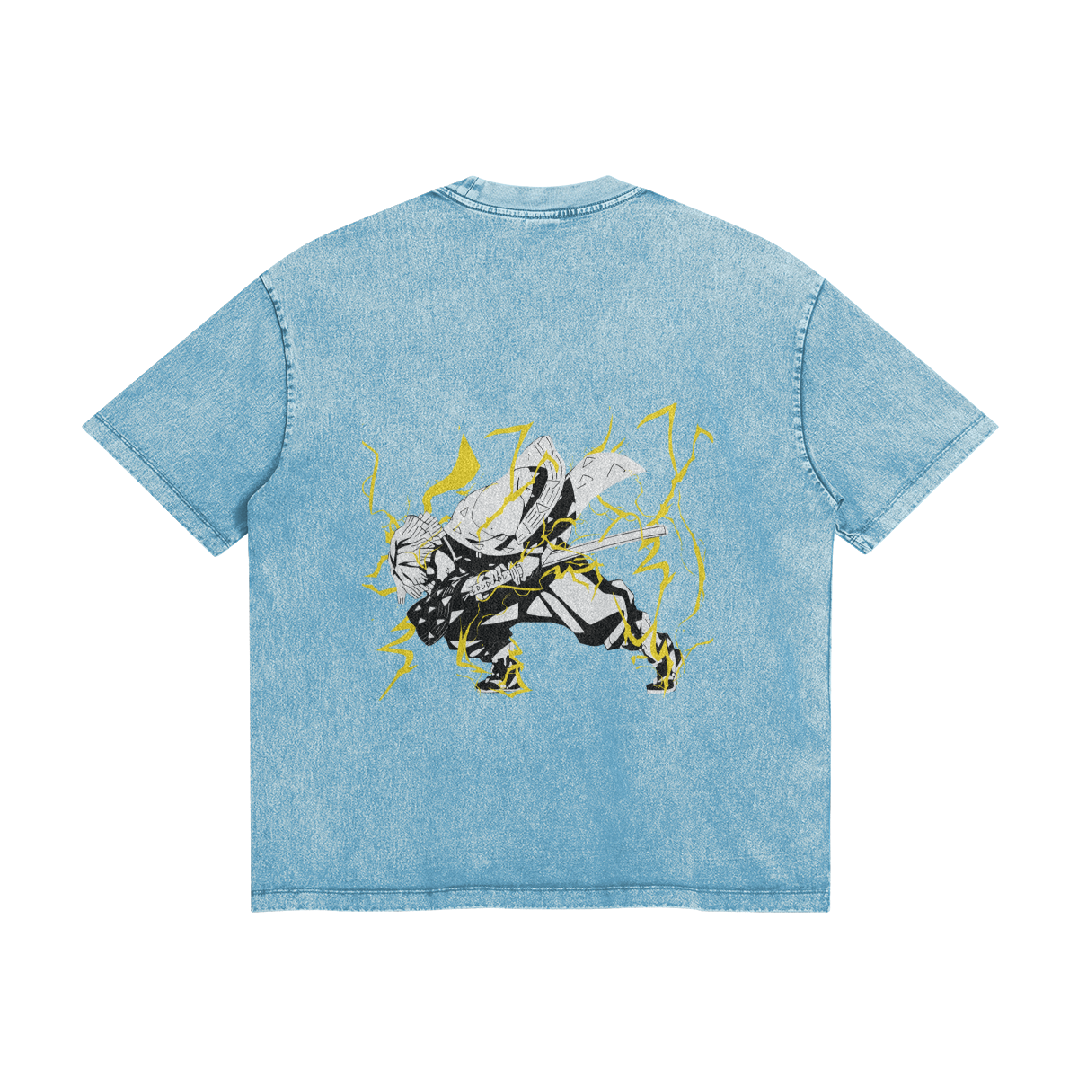 Zenitsu Agatsuma Thunderclap Stone Wash T-Shirt - Demon Slayer