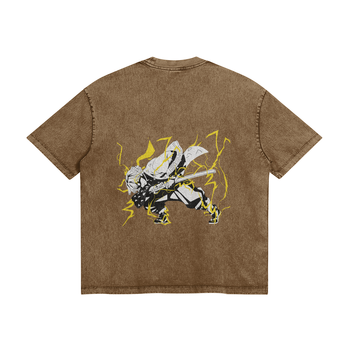 Zenitsu Agatsuma Thunderclap Stone Wash T-Shirt - Demon Slayer
