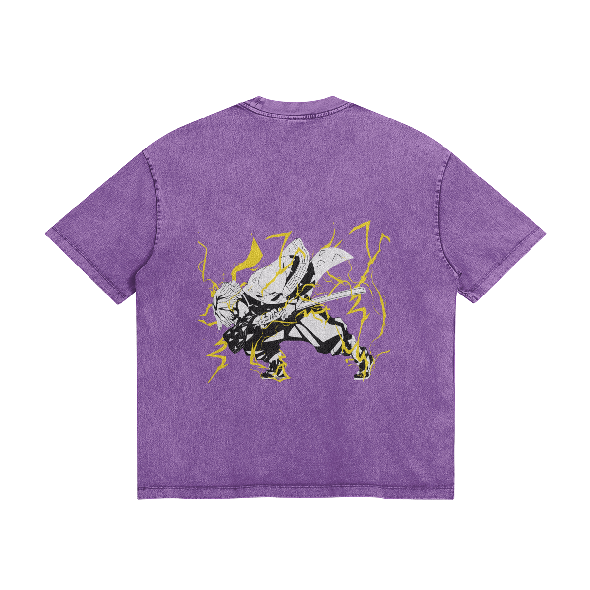 Zenitsu Agatsuma Thunderclap Stone Wash T-Shirt - Demon Slayer