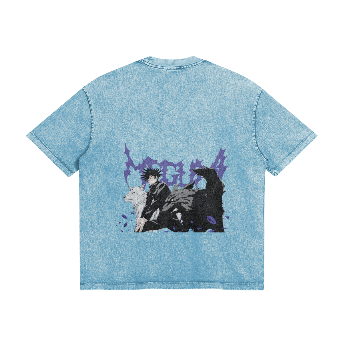 Megumi Fushiguro Demon Dogs Stone Wash T-Shirt - Jujutsu Kaisen