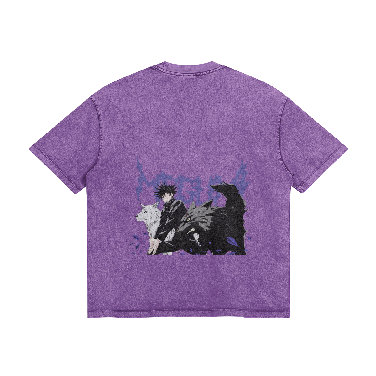 Megumi Fushiguro Demon Dogs Stone Wash T-Shirt - Jujutsu Kaisen