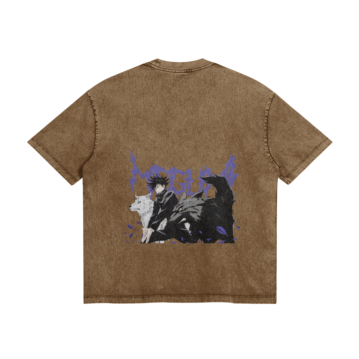 Megumi Fushiguro Demon Dogs Stone Wash T-Shirt - Jujutsu Kaisen