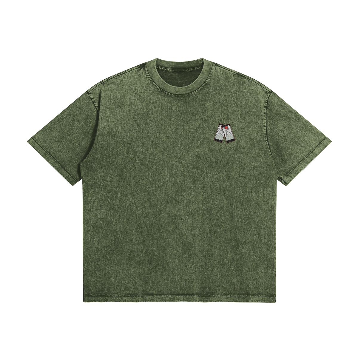 Tanjiro Kamado Hinokami Kagura Stone Wash T-Shirt - Demon Slayer