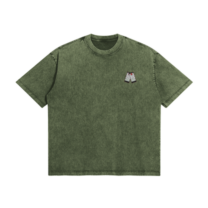 Tanjiro Kamado Hinokami Kagura Stone Wash T-Shirt - Demon Slayer