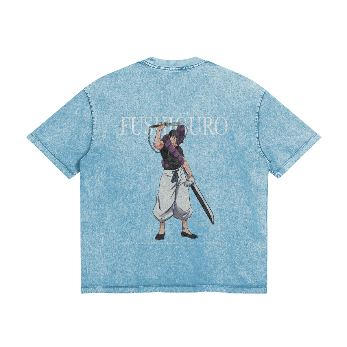 Toji Fushiguro Inverted Spear of Heaven Stone Wash T-Shirt - Jujutsu Kaisen