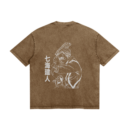Kento Nanami Stone Wash T-Shirt - Jujutsu Kaisen