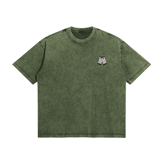Tanjiro Kamado Minimalist Stone Wash T-Shirt - Demon Slayer