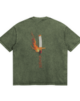 Rengoku Nichirin Blade Stone Wash T-Shirt - Demon Slayer