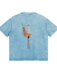 Rengoku Nichirin Blade Stone Wash T-Shirt - Demon Slayer