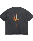 Rengoku Nichirin Blade Stone Wash T-Shirt - Demon Slayer