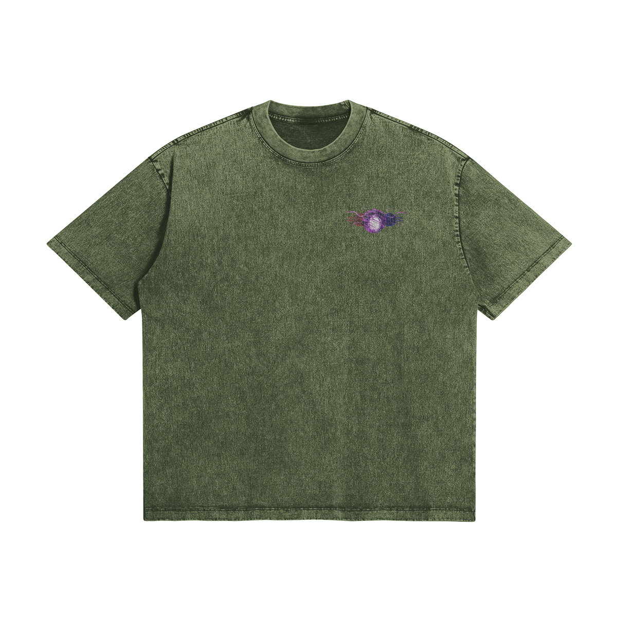 Gojo Merging Cursed Technique Stone Wash T-Shirt - Jujutsu Kaisen