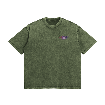 Gojo Merging Cursed Technique Stone Wash T-Shirt - Jujutsu Kaisen