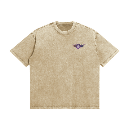 Gojo Merging Cursed Technique Stone Wash T-Shirt - Jujutsu Kaisen