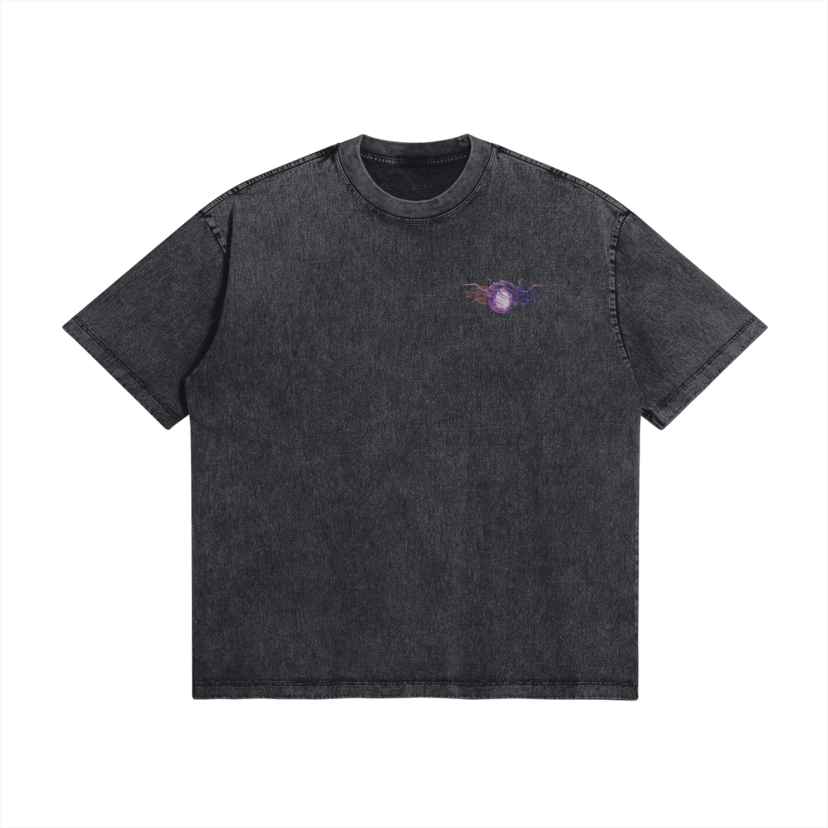 Gojo Merging Cursed Technique Stone Wash T-Shirt - Jujutsu Kaisen