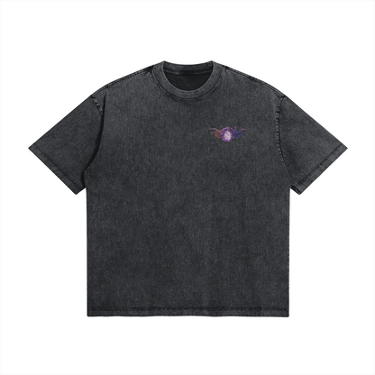 Gojo Merging Cursed Technique Stone Wash T-Shirt - Jujutsu Kaisen