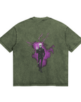 Gojo Merging Cursed Technique Stone Wash T-Shirt - Jujutsu Kaisen