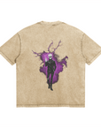 Gojo Merging Cursed Technique Stone Wash T-Shirt - Jujutsu Kaisen