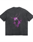 Gojo Merging Cursed Technique Stone Wash T-Shirt - Jujutsu Kaisen