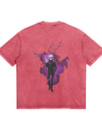 Gojo Merging Cursed Technique Stone Wash T-Shirt - Jujutsu Kaisen