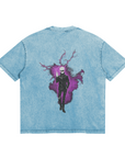 Gojo Merging Cursed Technique Stone Wash T-Shirt - Jujutsu Kaisen