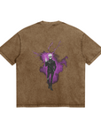 Gojo Merging Cursed Technique Stone Wash T-Shirt - Jujutsu Kaisen