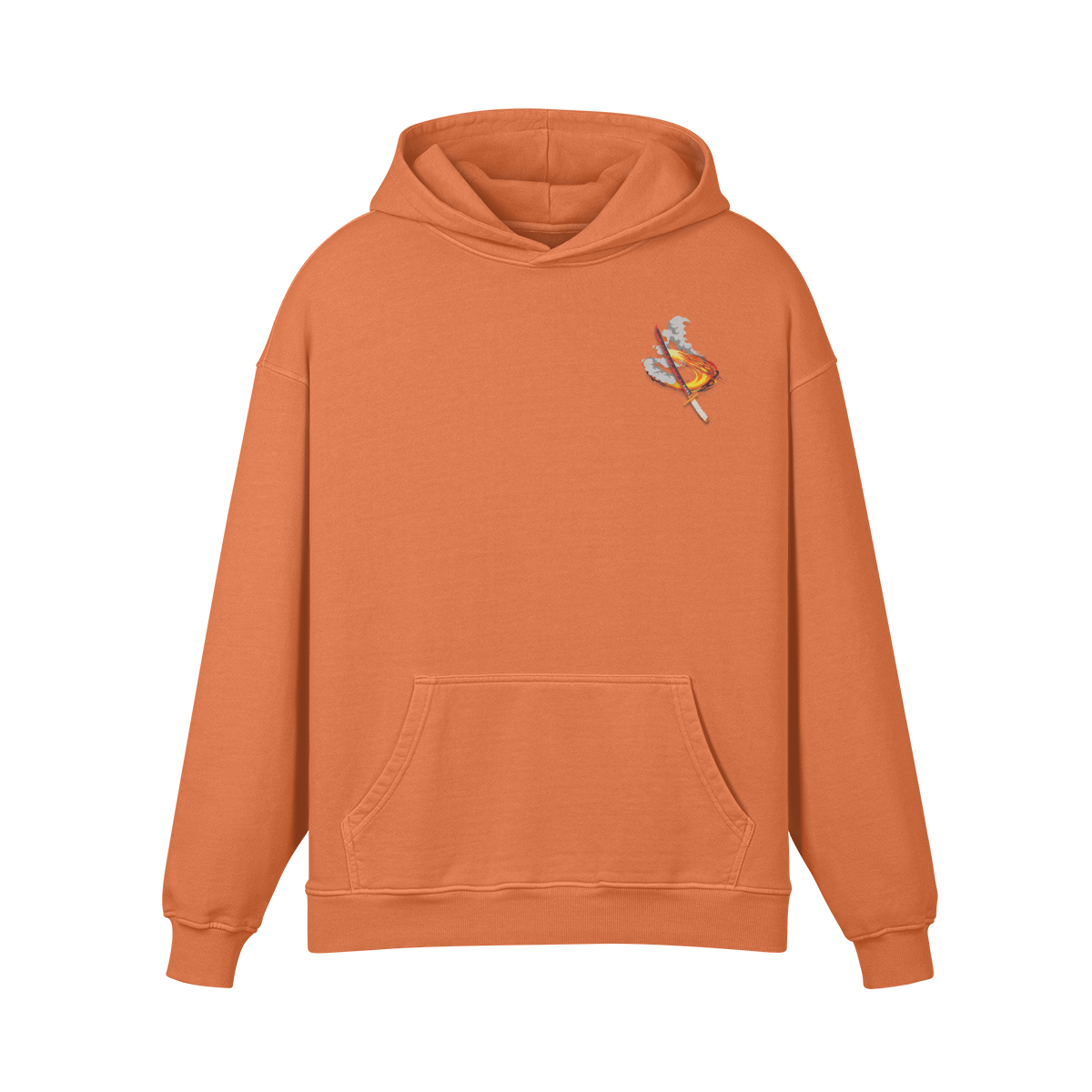 Rengoku Katana Stone Wash Hoodie - Demon Slayer