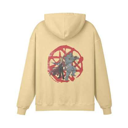 Elric Brothers Stone Wash Hoodie - Fullmetal Alchemist