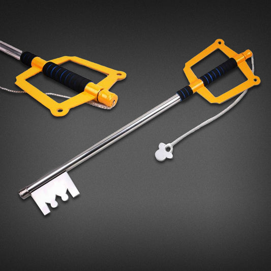 Giant Metal Fantasy Golden Key To The City sword from Kindom Hearts (Metal)