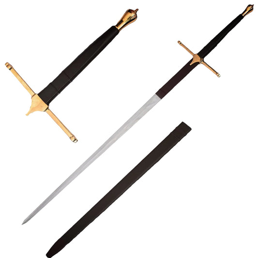 Sir William Wallace Brass Claymore Medieval Sword from (Metal)